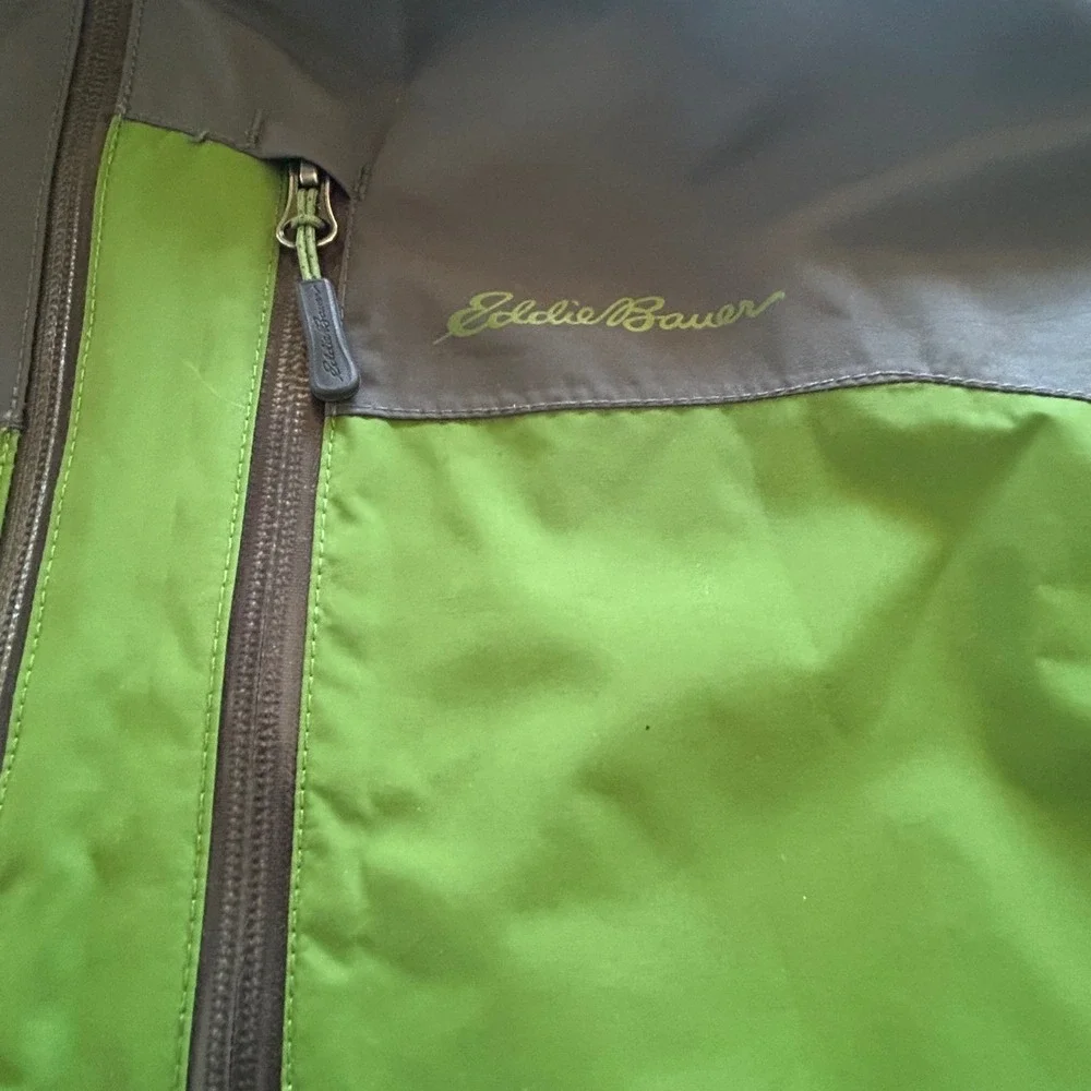 Eddie Bauer Snowline Shell Jacket Mens XL Green NWT Waterproof WeatherEdge Plus